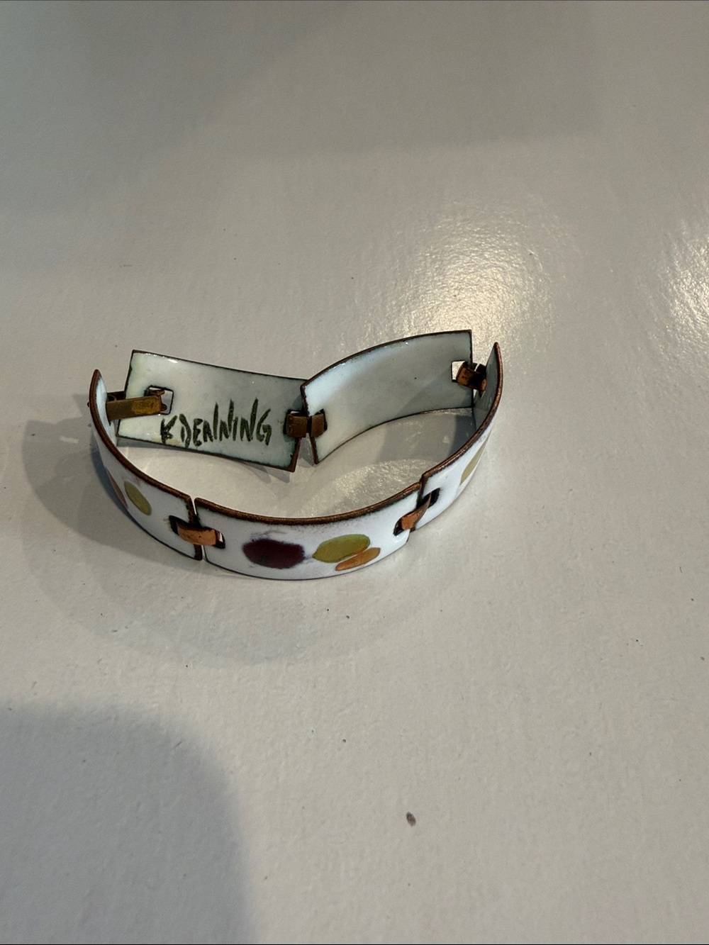 Vintage Kay Denning Enamel on Copper Collection -3 pc Lot